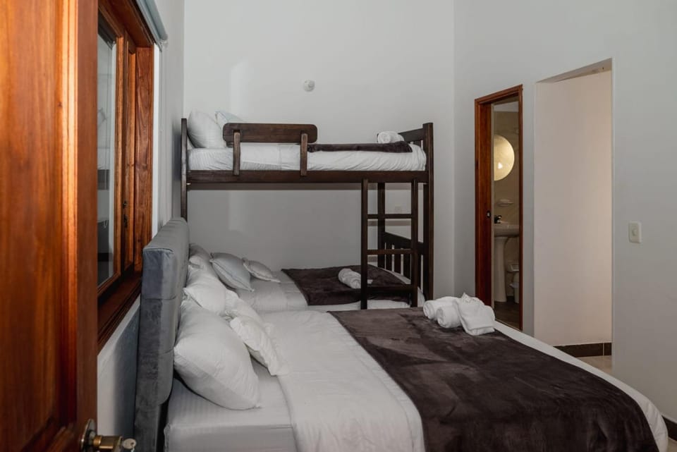 Bed, Photo of the whole room, Bedroom, Breakfast, bunk bed, towels, wardrobe