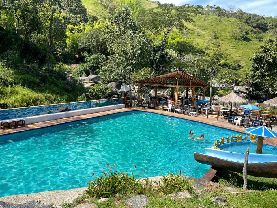 Natural landscape, Mountain view, Pool view, Swimming pool