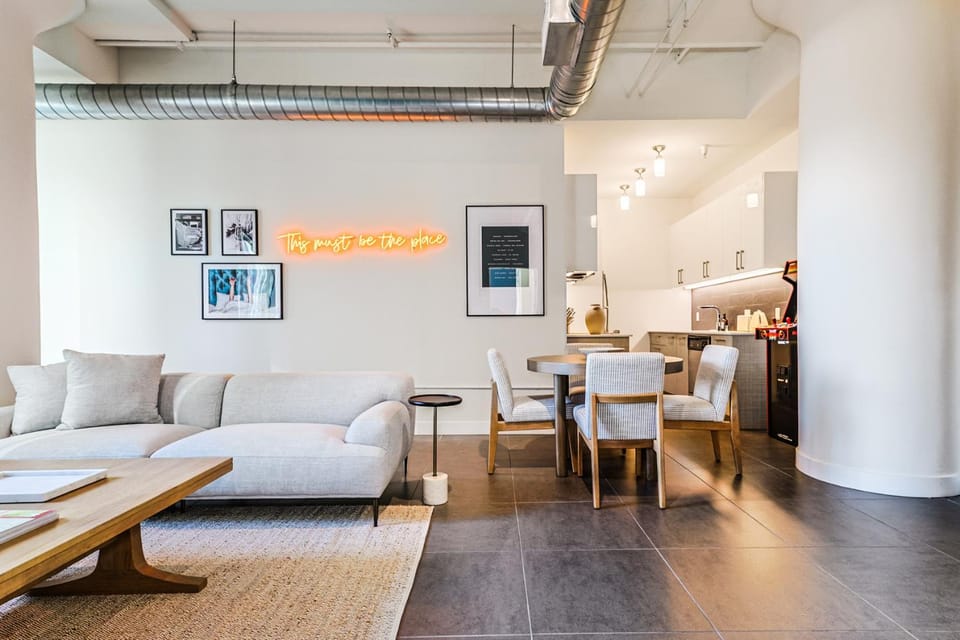 Living room, Seating area, Dining area