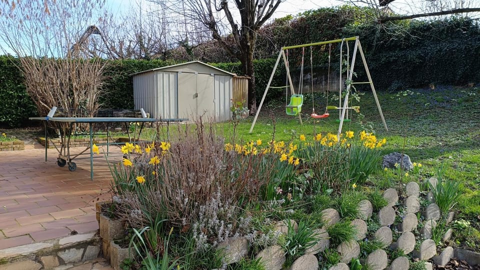 Spring, Day, Children play ground, Garden, Garden view