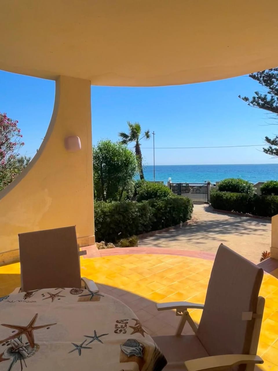 Patio, Day, Natural landscape, View (from property/room), Sea view