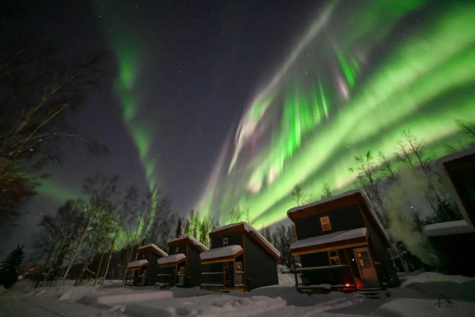 Property building, Night, Natural landscape, Winter