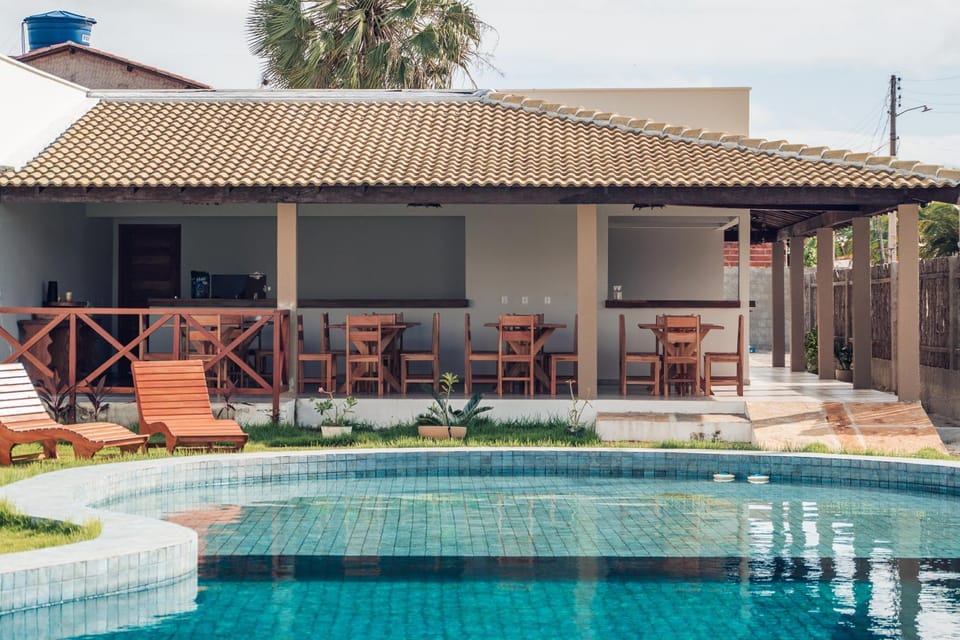 Pool view, Swimming pool, sunbed