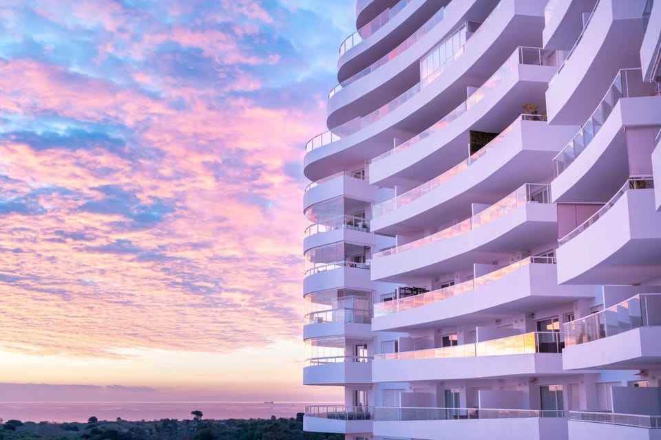 View (from property/room), Balcony/Terrace, Sea view, Sunset