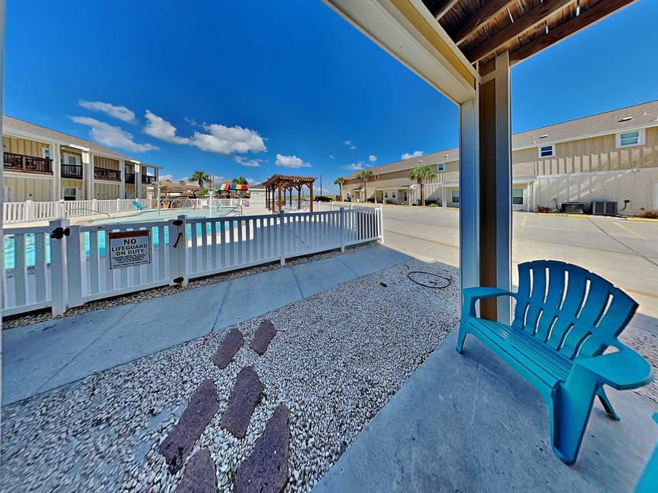 Property building, Patio, Seating area, Pool view