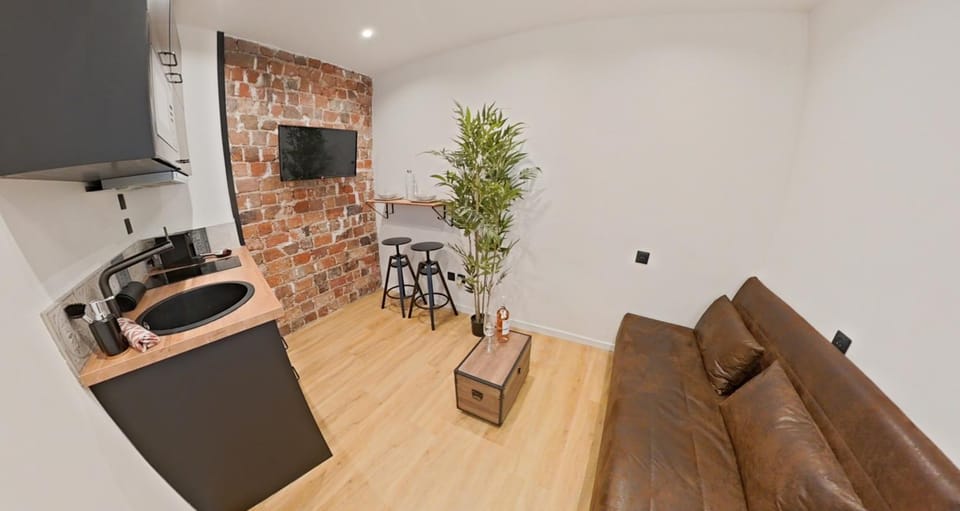 Living room, kitchen