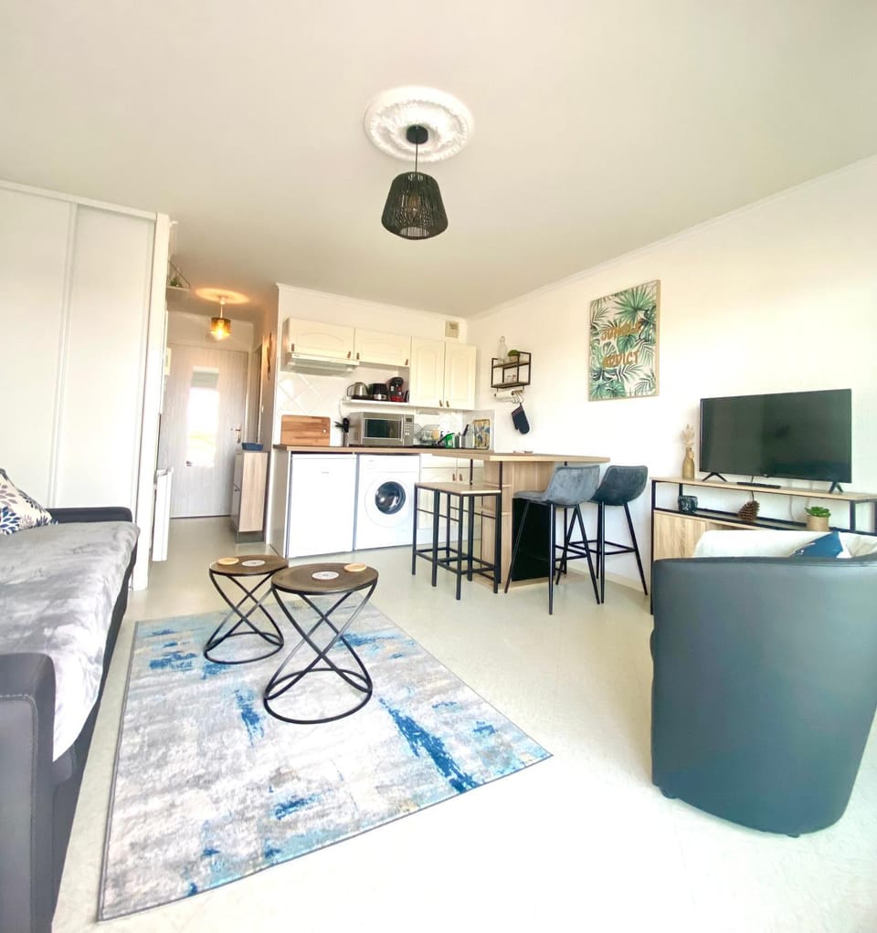 Studio DUNES de NALA avec balcon vue Dunes et latérale Mer pour 4 pers 100m plage wifi ménage compris Apartment in Fort-Mahon-Plage
