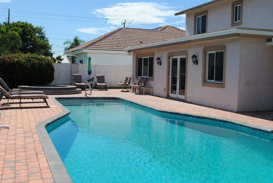 Pool view, sunbed