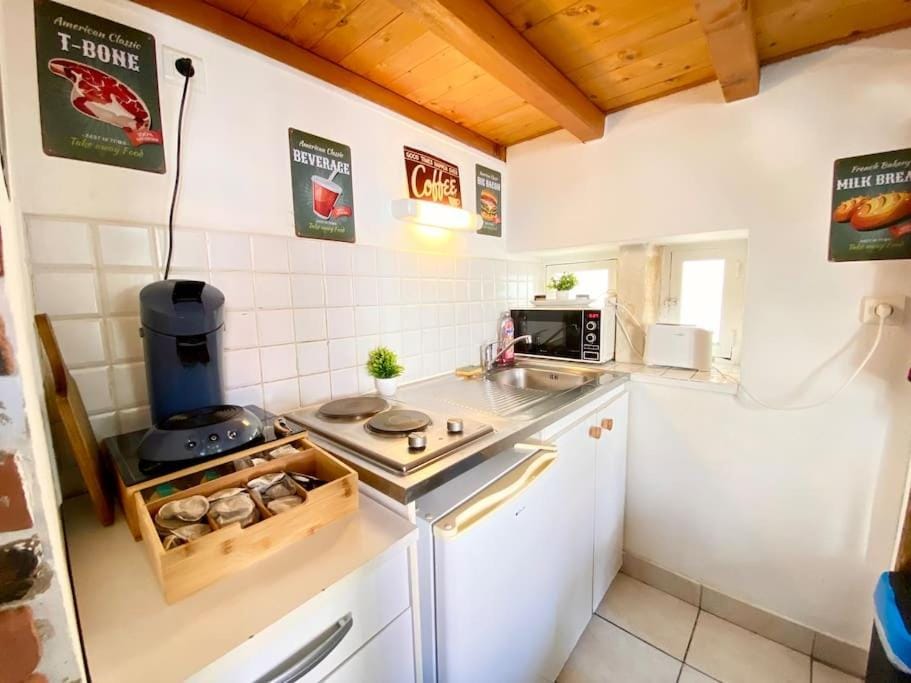 Appart Vintage & son Billard, 300m de la Gare ! Apartment in Nimes