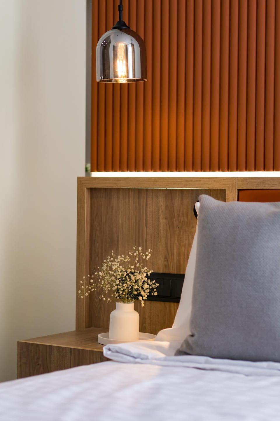 Bed, Decorative detail, Bedroom