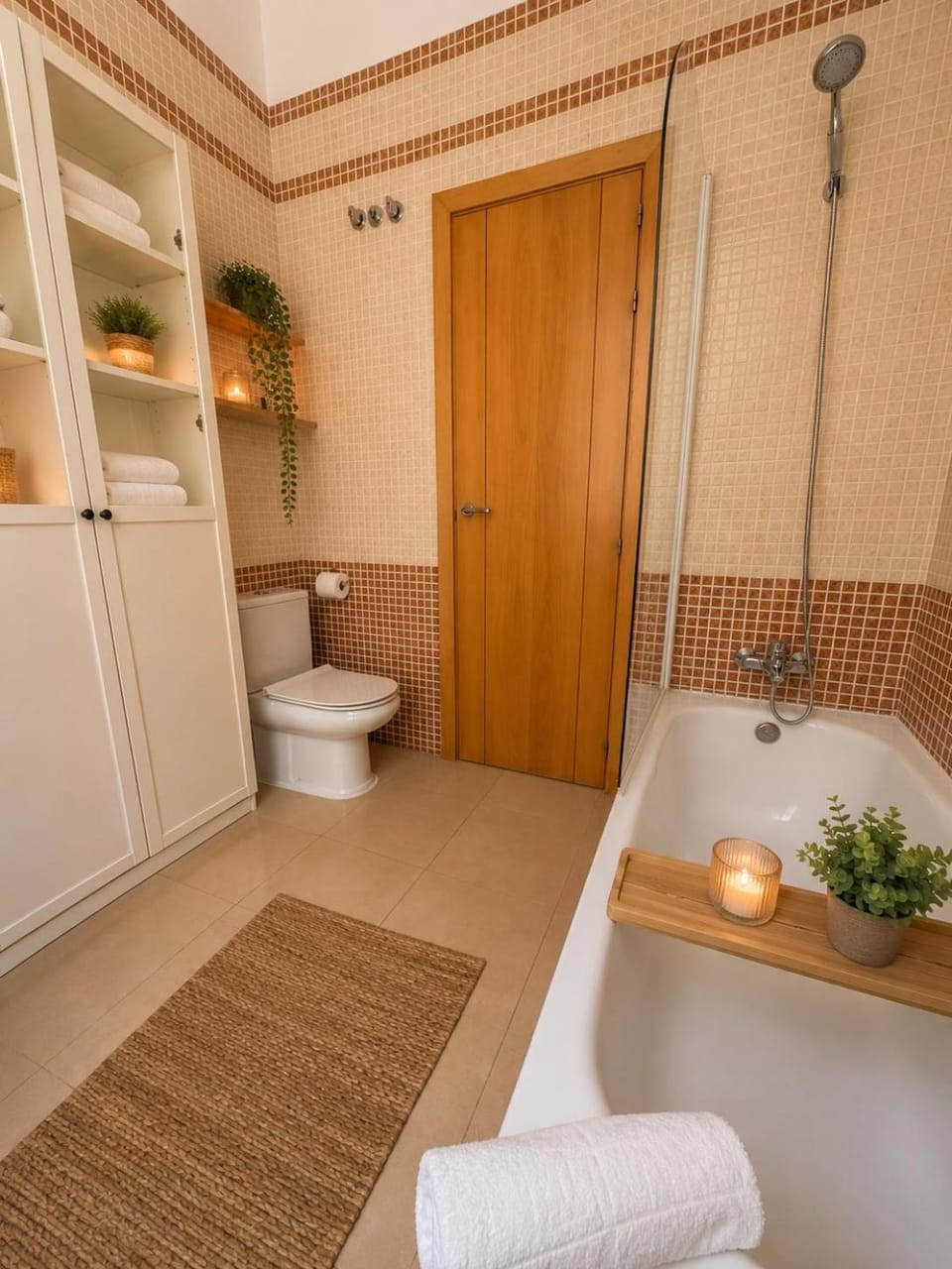 Toilet, Bathroom, towels