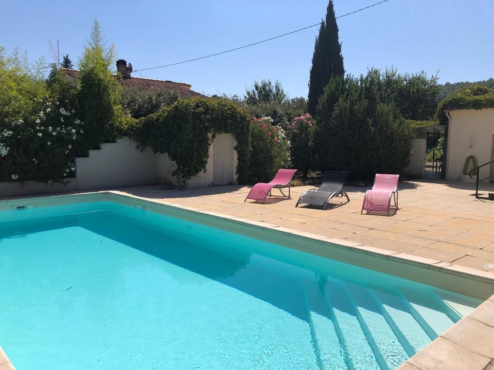 Property building, Living room, Swimming pool