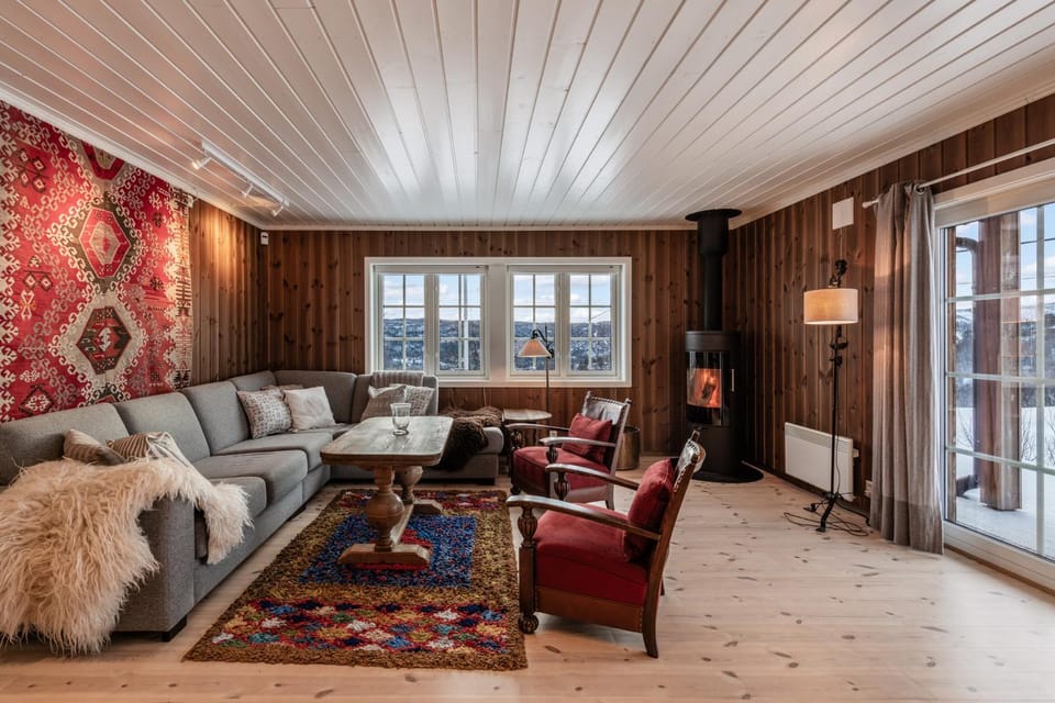 View (from property/room), Living room, Seating area, fireplace