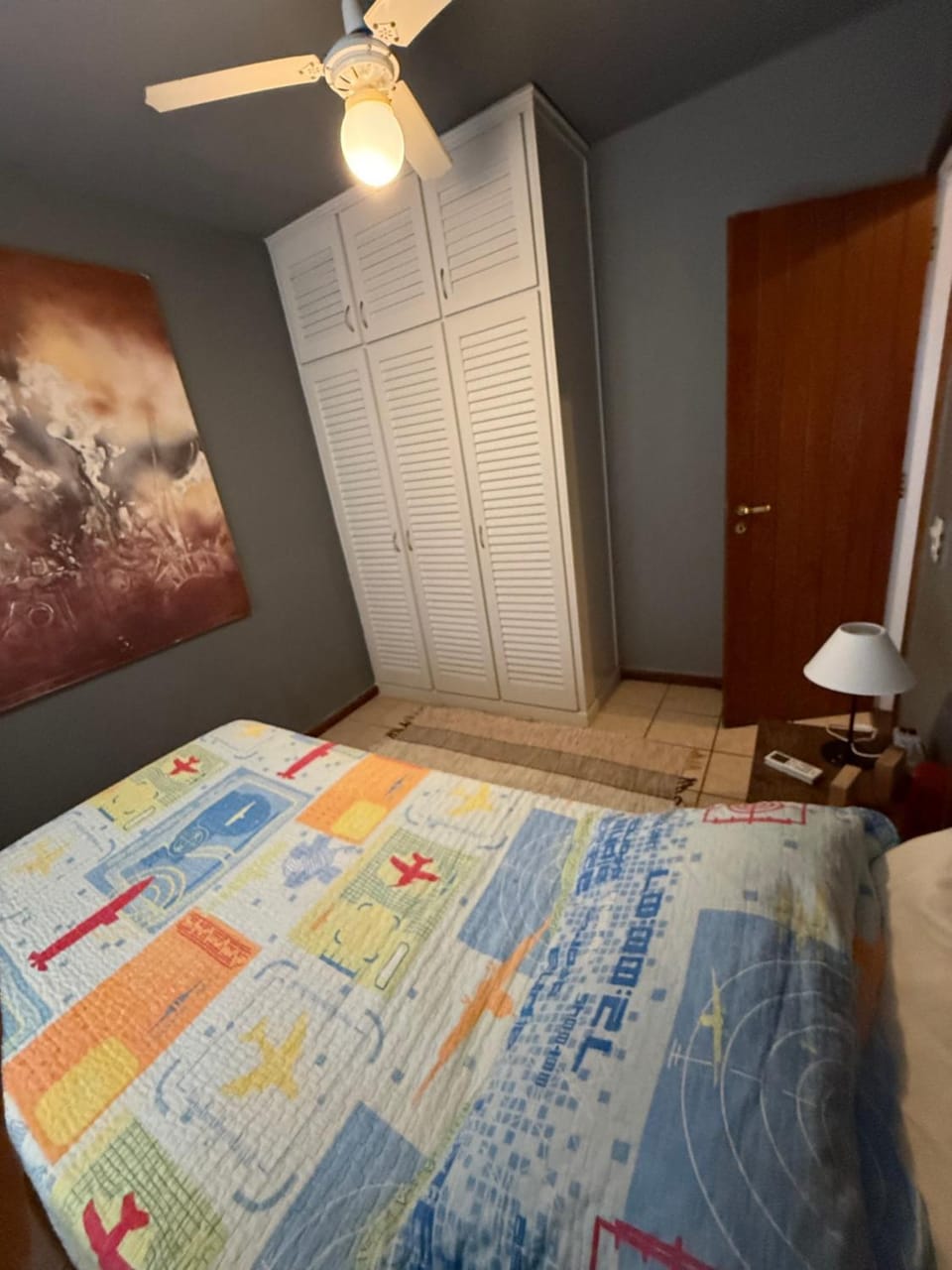 Bed, Photo of the whole room, Bedroom, wardrobe