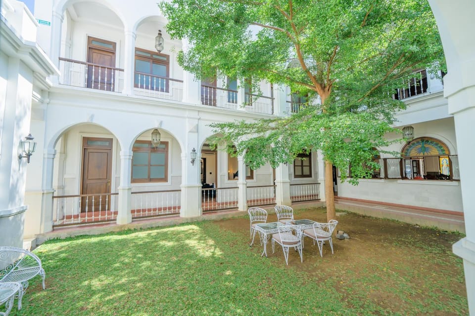 Property building, Garden, Inner courtyard view
