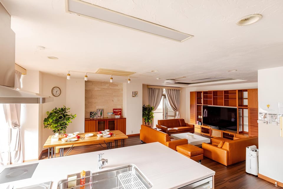 TV and multimedia, Living room, Photo of the whole room, Dining area, kitchen, air conditioner