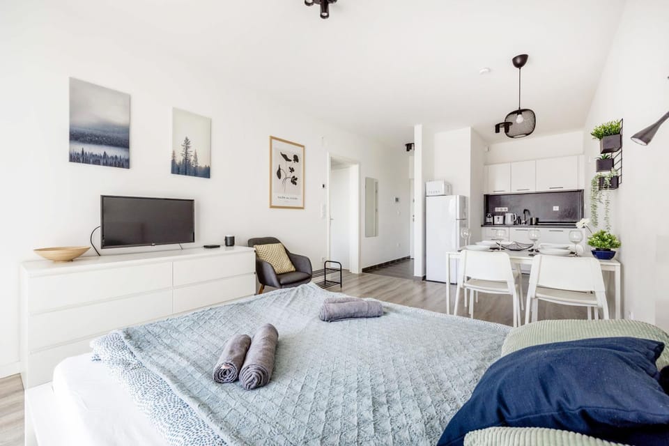 Bed, TV and multimedia, Kitchen or kitchenette, Living room, Dining area