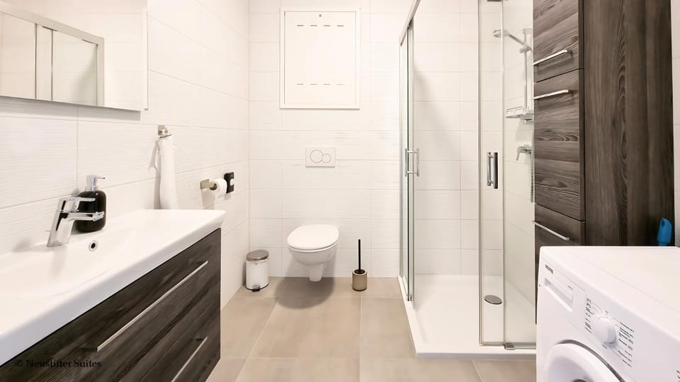 Shower, Toilet, Bathroom, washing machine