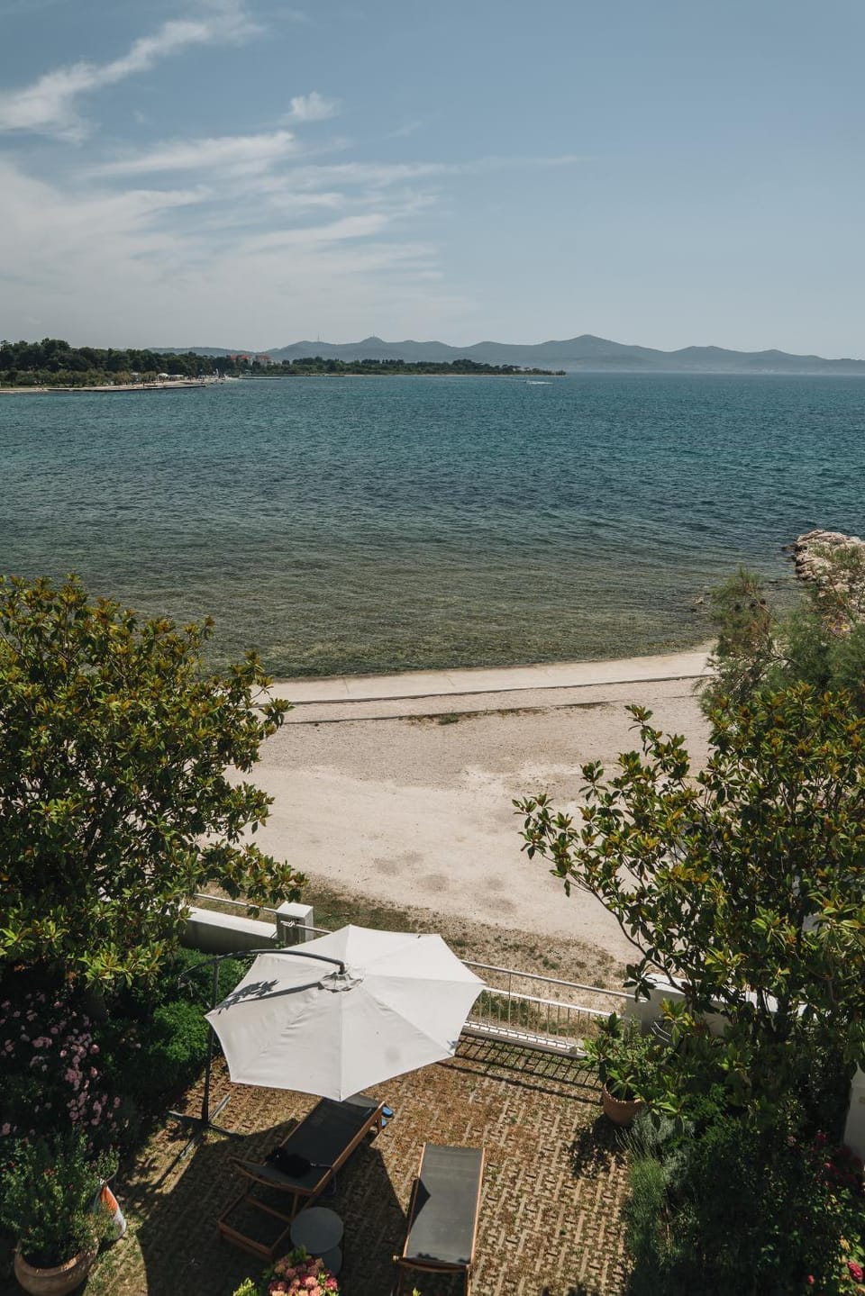 Patio, Bird's eye view, Garden, Beach, Sea view