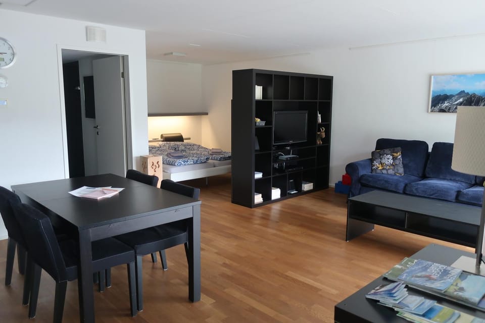 Living room, Seating area, Dining area