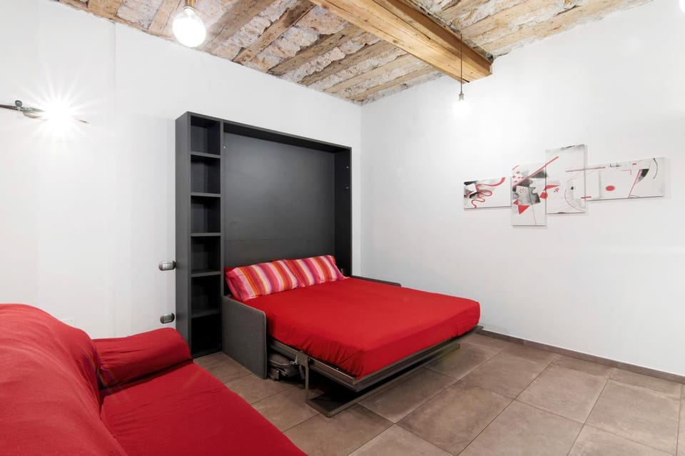 Property building, Living room, Bedroom