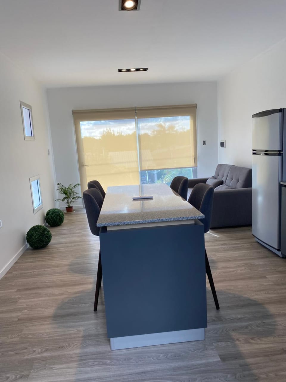 Kitchen or kitchenette, Living room, Dining area