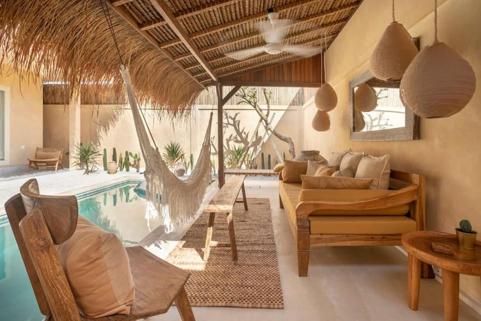 Living room, Seating area, Swimming pool