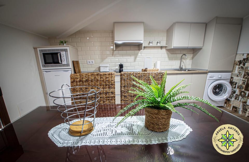 Kitchen or kitchenette, minibar, washing machine