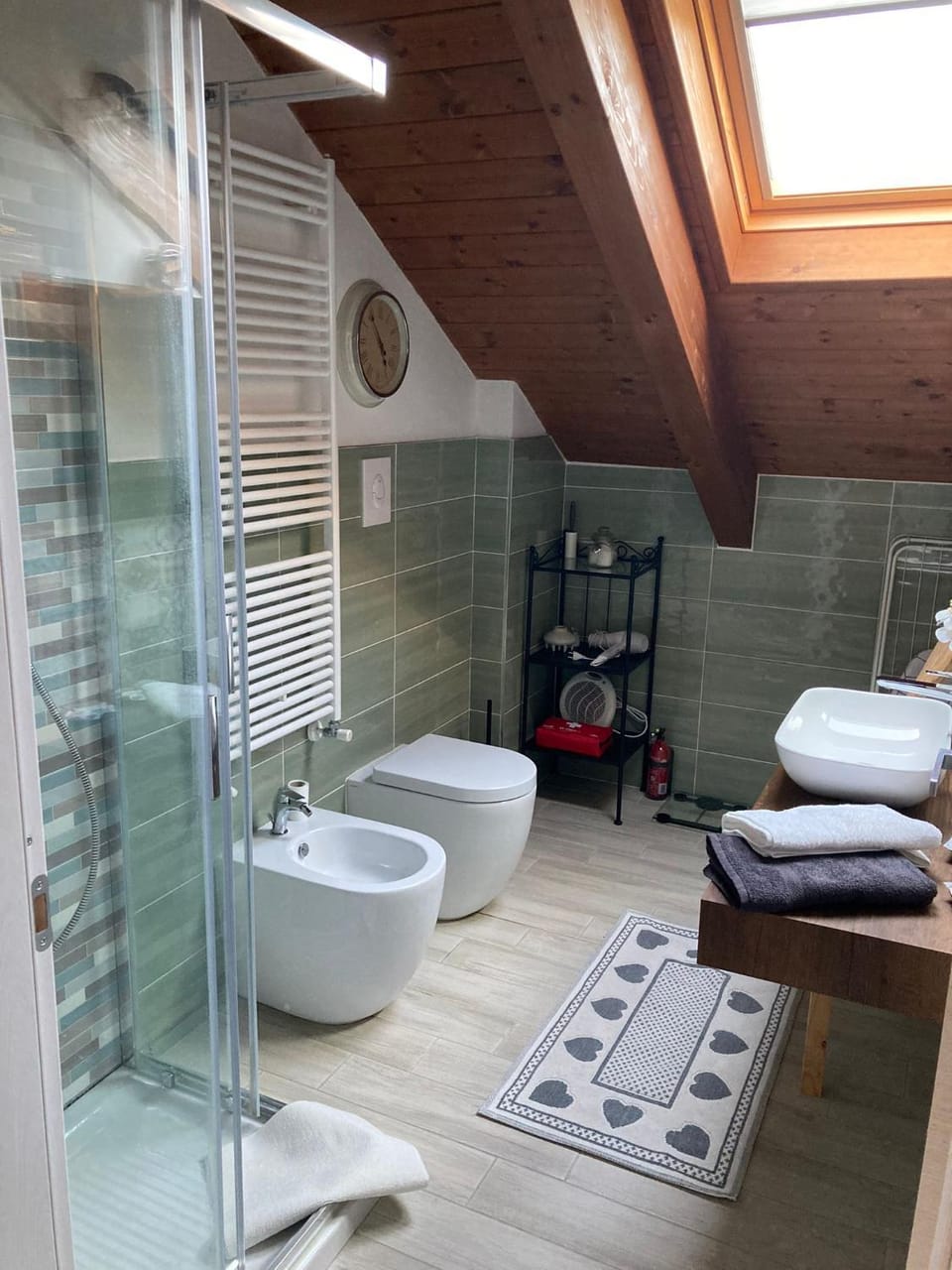Shower, Toilet, Bathroom, bidet, towels