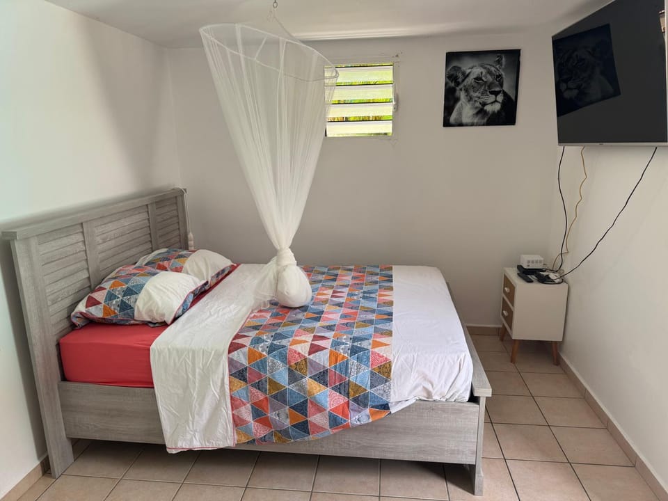 Bed, TV and multimedia, Photo of the whole room, Bedroom