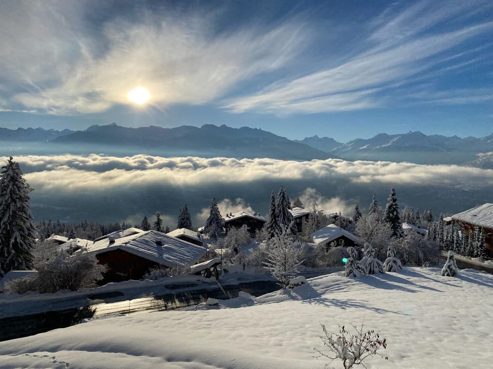 Natural landscape, Winter, Mountain view