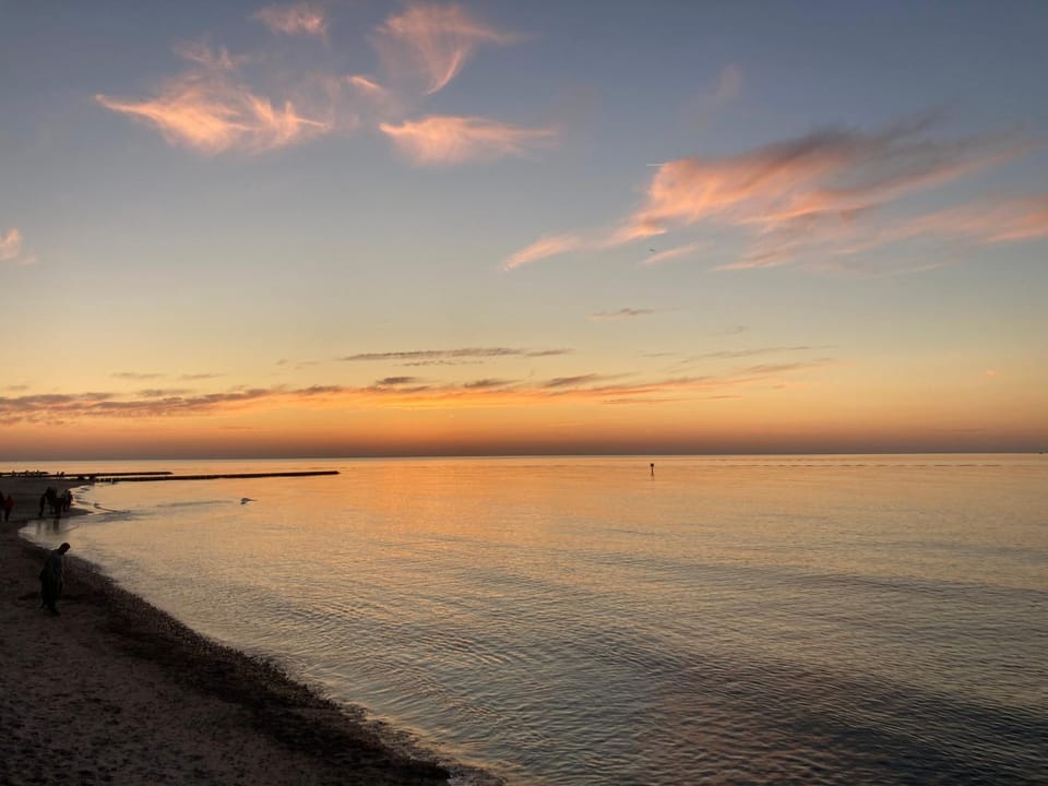 Natural landscape, Beach, Sunset