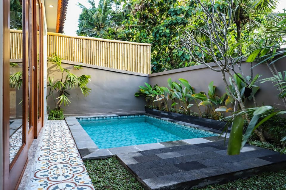 Patio, Spring, Day, Garden, Garden view, Pool view, Swimming pool, sunbed