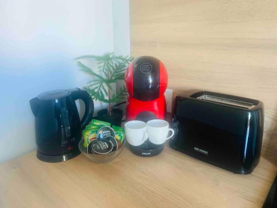 Coffee/tea facilities, Kitchen or kitchenette, toaster