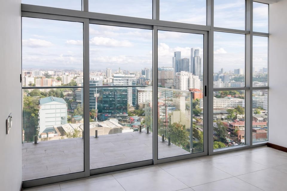 Living room, City view