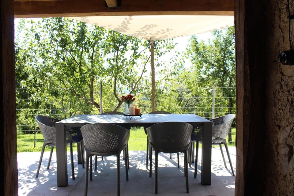 Balcony/Terrace, Dining area, Garden view