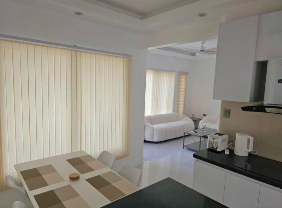 Living room, kitchen