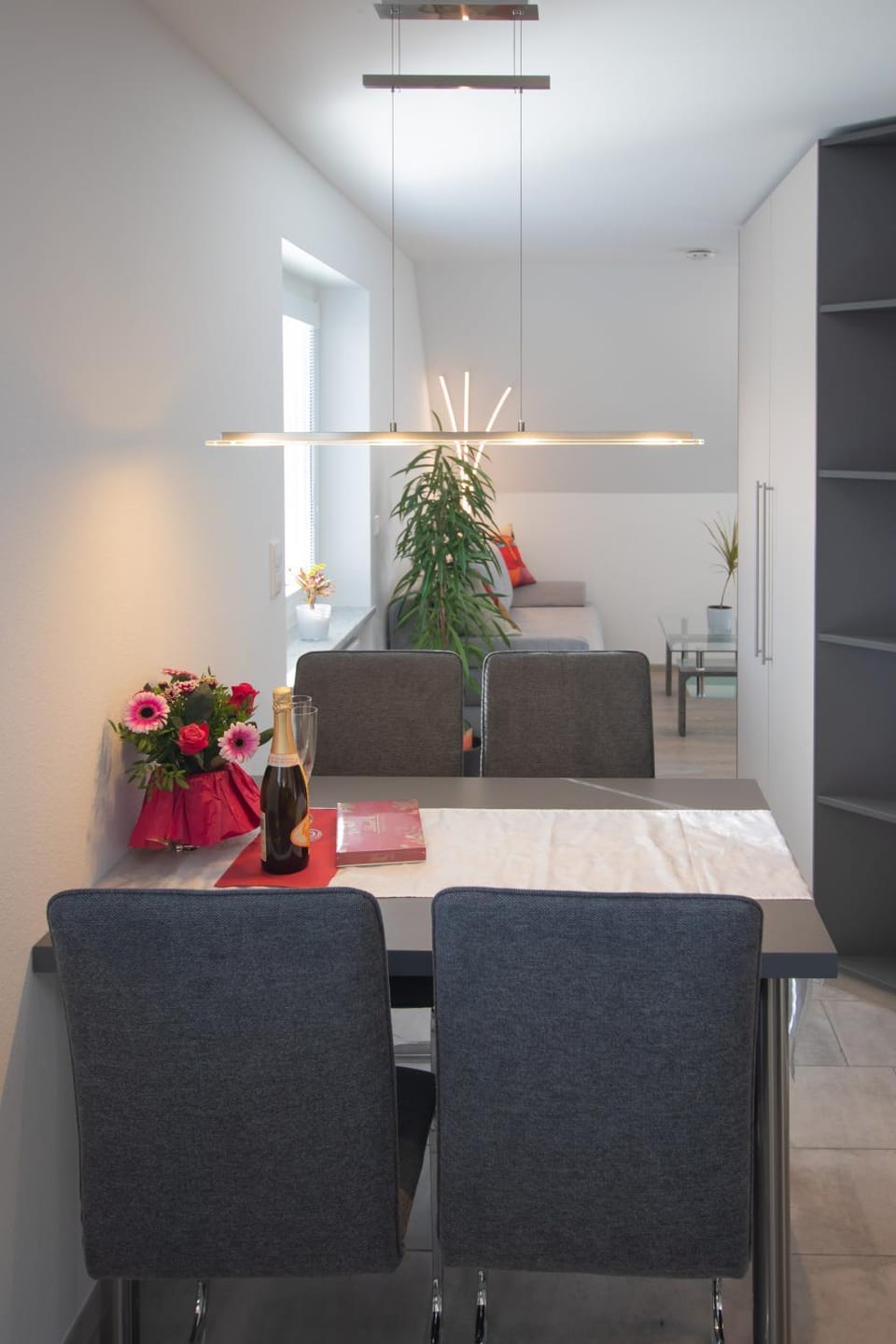 Living room, Seating area, Dining area