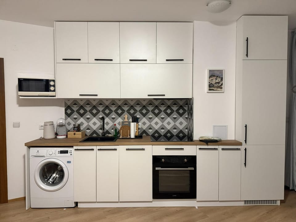 Coffee/tea facilities, Kitchen or kitchenette, dishwasher, washing machine