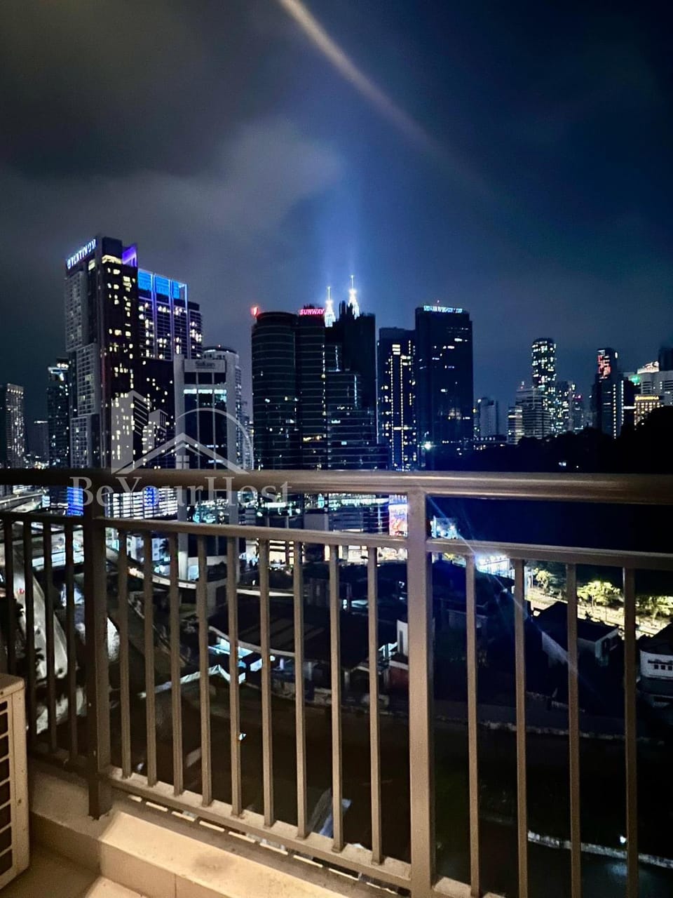 Night, View (from property/room), Balcony/Terrace, City view