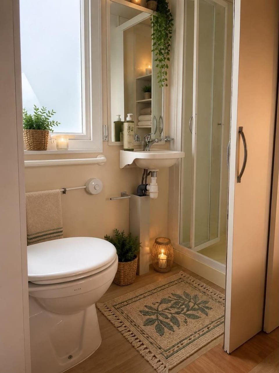 Shower, Toilet, Bathroom, towels