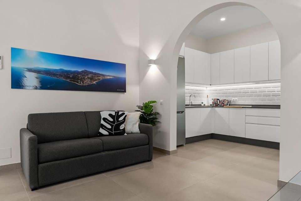 Living room, kitchen