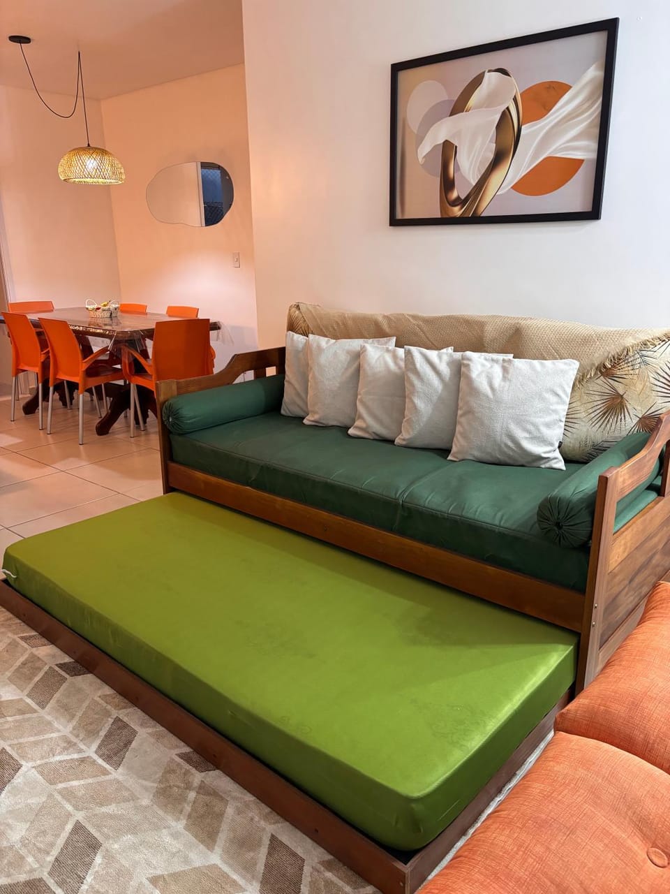 Communal lounge/ TV room, Bed, Living room