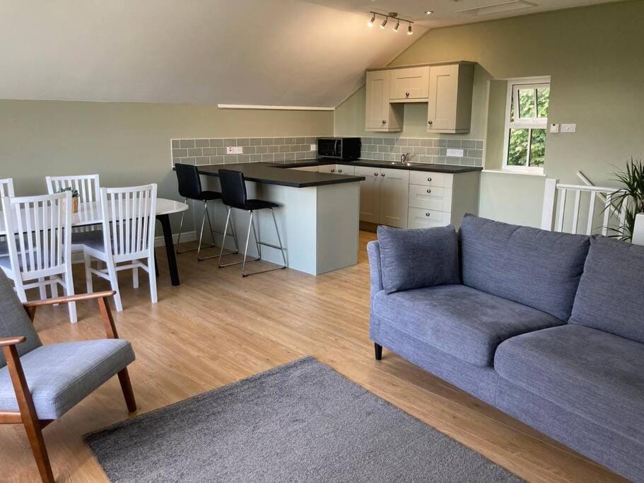Kitchen or kitchenette, Living room, Dining area