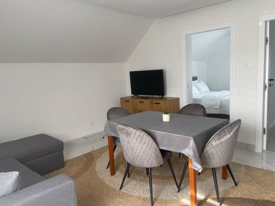 TV and multimedia, Living room, Photo of the whole room, Seating area, Dining area