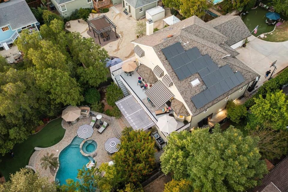 Day, Neighbourhood, Bird's eye view, Pool view, Swimming pool