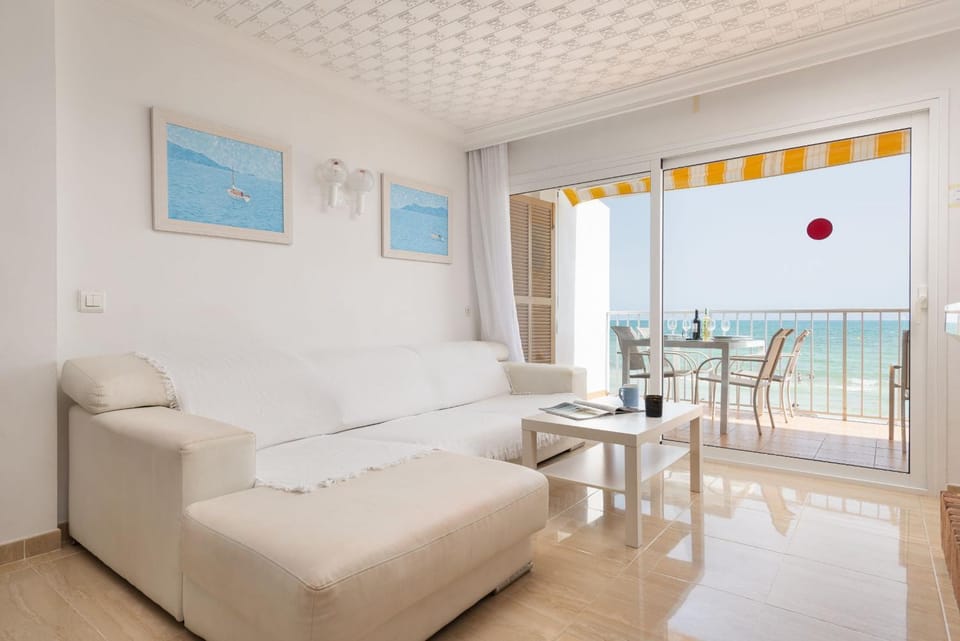 Living room, Seating area, Sea view