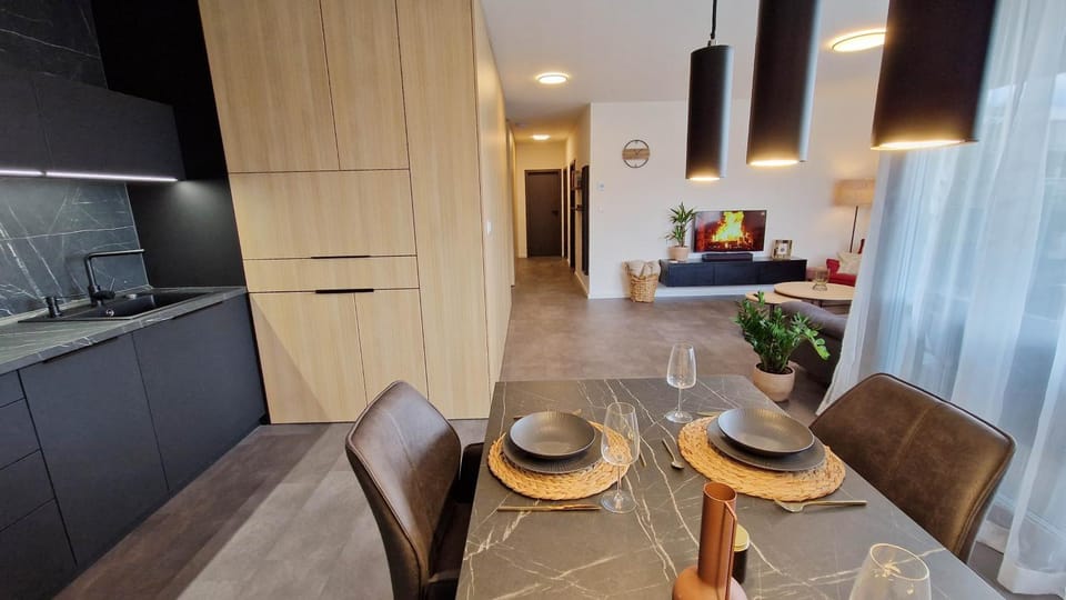 Living room, kitchen, kitchen