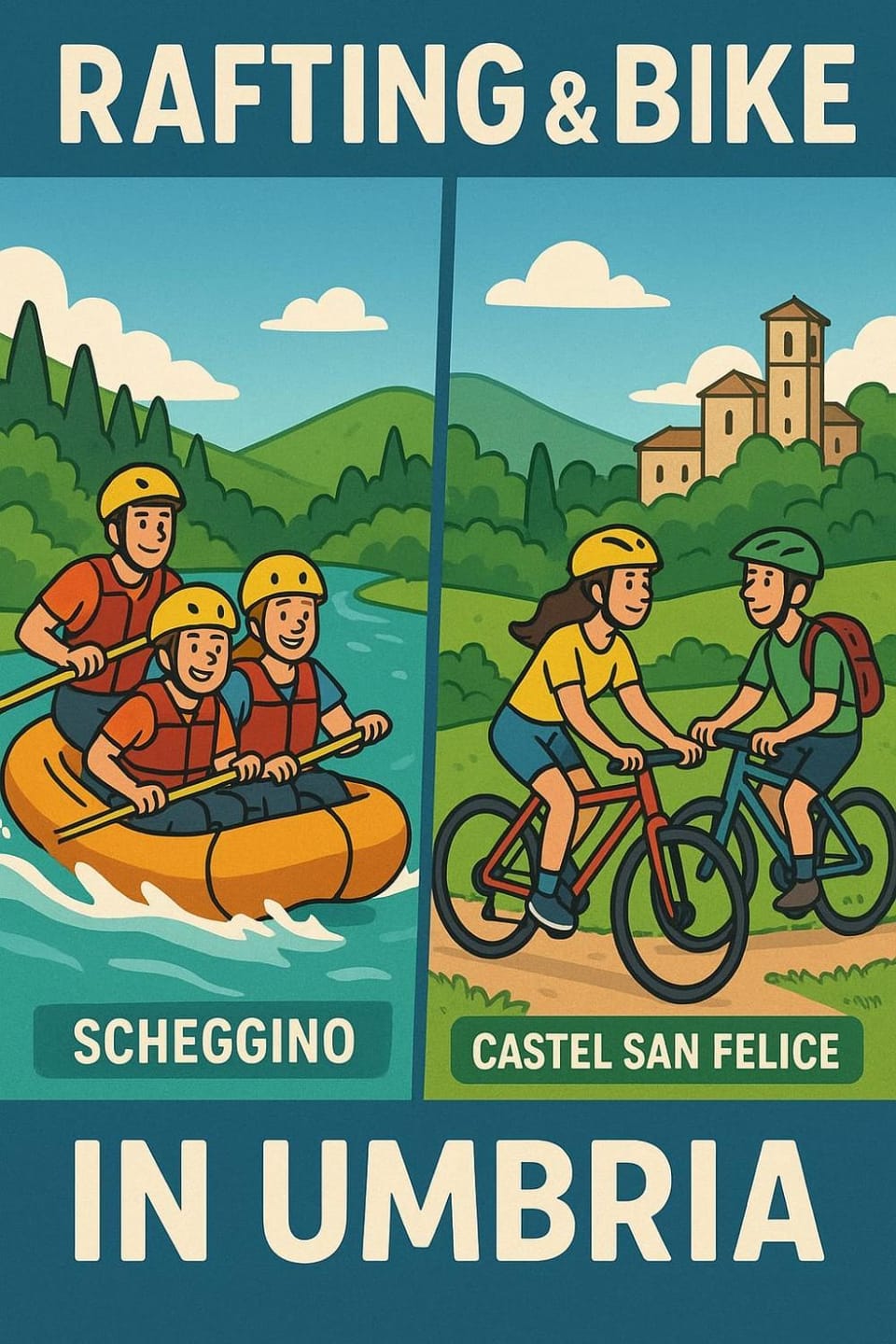 Canoeing, Cycling