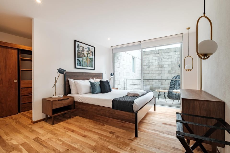 Bed, Photo of the whole room, Bedroom, wardrobe